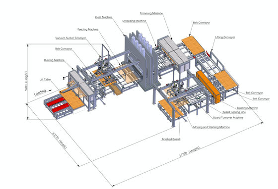 kopen Kunstmatige kortecycluspers voor MDF-deeltjesplaten Terenpersmachine 20 kW online manufacture
