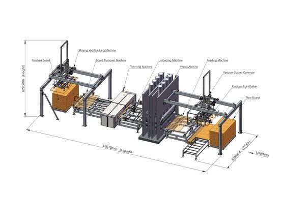 kopen Meubelplaat warmpersmachine voor industrieel laminaat 1400 ton online manufacture