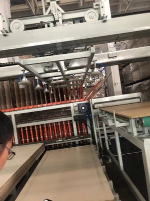 kopen Press Melamine Plate Maker Machine korte cyclus Laminatie Machine 15KW online manufacture