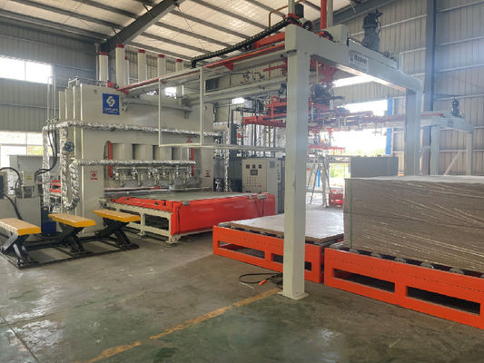 kopen Houten deurmeubilair korte cyclus lamineren warmpers machine voor deuren lijn online manufacture