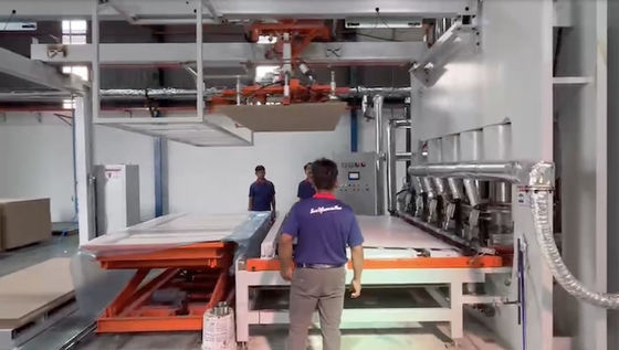 Melamine-laminerende warmpers voor triplex met korte cyclus